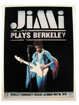 Jimi Hendrix Poster Black Velvet Promo Berkeley Jimmy - $89.99