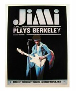 Jimi Hendrix Poster Black Velvet Promo Berkeley Jimmy - $1,658.38 MXN