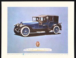 Vtg Bear Series Print Classic Autos Behr-Manning Troy NY 1918 Locomobile... - $12.00