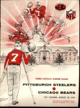 Pittsburgh Steelers V. Bears Shrine Game Football Program August 30 1958 - £63.81 GBP