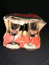 Vintage Set of 4 Cordial Glasses Libbey 1 oz New Old Stock - $460.95 MXN