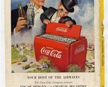Edgar Bergen &amp; Charlie McCarthy Coca Cola Magazine Ad 1950 - $9.90