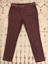 Free People Super Soft Stretchy Suede Pants Size 30 Maroon EUC! C4 - £27.09 GBP
