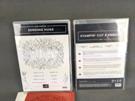 Stampin Up Sending Hugs Stamp Set Bundle with Layering Hugs Dies - £18.98 GBP