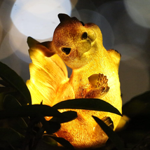 XURLEQ Garden Solar Light Outdoor Decor, Resin Squirrel Solar LED Light for Outd - £21.55 GBP