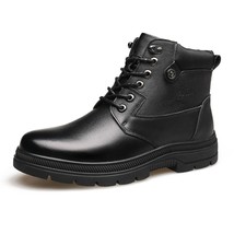 30 Degrees Below Zero Winter Boots Men Leather Shoes Casual Men Ankle Boots Warm - £59.95 GBP
