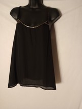 Venus Women&#39;s Size Medium Sheer Black Camisole - £11.05 GBP