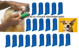 20 PET DOG CAT Finger Pro DENTAL Teeth RUBBER TOOTH BRUSH ORAL CARE Toot... - £15.79 GBP