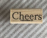 “Cheers” Saying Rubber Stamp by STAMPIN UP 2005 Vintage Stamp - $11.29