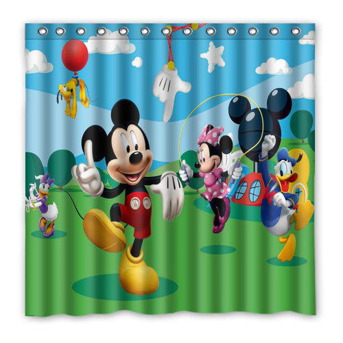 Minnie Mickey Cartoon Disney Custom Waterproof Polyester Shower Curtain 4 Size Item image 12