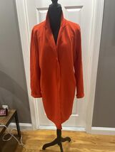 Carolina Belle Orange/Red Snap Front coat  Size L - $44.55