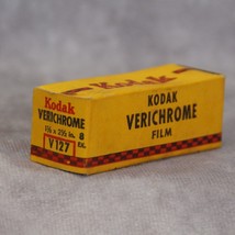 Kodak Verichrome 127 Film Vintage Sealed Box NOS 4 x 6.5 cm exp. 1951 - £25.39 GBP