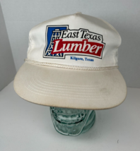 East Texas Lumber, Kilgore TX Vintage Snapback Adjustable Hat Cap, White... - $14.80