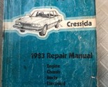 1983 Toyota Cressida Service Shop Repair Workshop Factory Manual OEM WOR... - $29.95