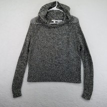 American Eagle Womens Hooded Sweater Size Small Green White Black Blend - £15.78 GBP