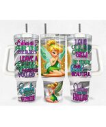 40oz Shoot for the stars love yourself Tinker bel Tumbler like Stanley Q... - $39.60