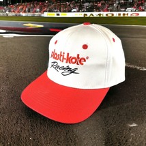 Vintage Plasti-Kote Racing SnapBack Trucker Hat Red White Dad Cap Spray ... - $20.38 CAD