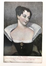 Amy Robsart Painting Postcard G.S. Newton Peacock Series Unposted - £3.19 GBP