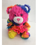 Build A Bear Smallfrys Tropicolor Teddy Tie Dye Sugarplum Fairy Dress BABW - £19.42 GBP