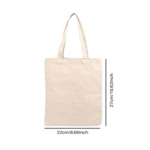 Beige Canvas Shopping Bags Eco Reusable Foldable  Bag Large Handbag Fabric Cotto - £115.55 GBP