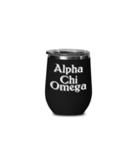 Alpha Chi Omega Wine Tumbler Travel Cup Greek ACO Chapter Sorority Life ... - £20.47 GBP