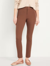 Old Navy High Rise Pixie Skinny Ankle Pants Womens 2 Bronze Brown Stretch NEW - £21.26 GBP