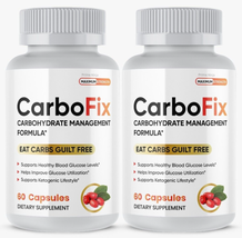 (2 Pack) Carbofix Carbohydrate Management by Gold Vida, Maximum Strength - £45.38 GBP