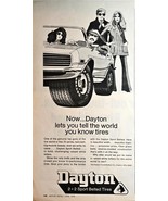 1970 DAYTON TIRES- Sports Car Mod Couples Belted Tires OHIO Vintage Prin... - $16.14 CAD