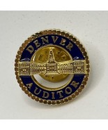 Denver Auditor Colorado City State Souvenir Enamel Lapel Hat Pin Pinback - £4.59 GBP