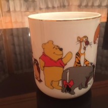 VTG Walt Disney Productions Porcelain Mug  Winnie the Pooh &amp; Friends Japan - £27.85 GBP