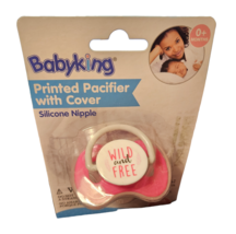 Baby King Printed Pacifier With Cover - New- Wild and Free - £7.04 GBP