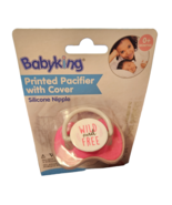 Baby King Printed Pacifier With Cover - New- Wild and Free - £7.07 GBP