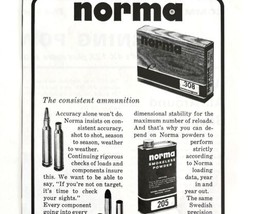 Norma Precision Ammo Cartridge 1967 Advertisement Vintage Hunting DWEE16 - £15.95 GBP