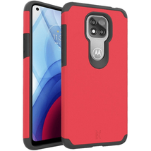 for Motorola Moto G Play 2021 Rugged Heavy Duty Shockproof Cover FLAME SCARLET - £6.12 GBP