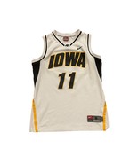 Nike Team Iowa Hawkeyes #11 NCAA Basketball Jersey White Men&#39;s Small - $35.09 CAD