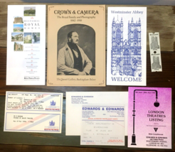 VTG Lot Crown Camera Queens Gallery  Westminster Abbey Programs Theatre Tickets - £2.35 GBP