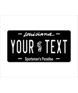 Louisiana Black Sportsman License Plate Custom Car Bike Motorcycle Moped Tag - $10.99 - $18.22