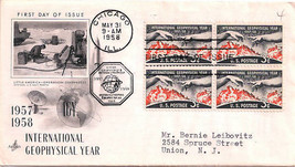 First Day Cover - International Geophysical Year - 3c - $3.99