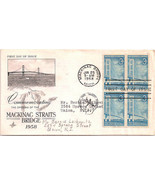 First Day Cover - Mackinac Straits Bridge - 1958 - 3c - $3.99