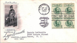 First Day Cover - Champion of Liberty Lajos Kossuth 4c - $4.99
