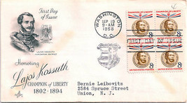 First Day Cover - Champion of Liberty Lajos Kossuth 8c - £4.80 GBP