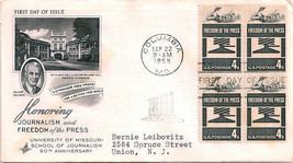 First Day Cover - Journalism &amp; Freedom of Press - 4c - $4.99