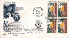 First Day Cov - Forest Conservation 1958 4c - £3.91 GBP