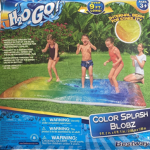 H2O Go Color Splash Blobz Bestway 9x6ft Built-in Sprinklers NEW in Box - £21.04 GBP