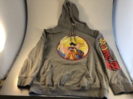 Dragon Ball Z Gray Official Licensed Pullover Hoodie Sweatshirt Sz 2XL XXL - £21.78 GBP