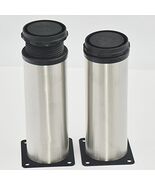 Bluemoona 4 pcs - Furniture Cabinet 150mm 5.9&quot; Adjustable Stainless Stee... - $391.72 MXN