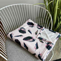 Philodendron Pink Princess throw blanket / Pink leaves throw blanket - £33.92 GBP
