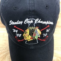 Vintage Chicago Black Hawks 100% Cotton Cap Hat Nhl 1934, 1938, 1961, 2010 - $11.65