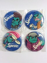 Sprite x Eric So Soul Four Pin Badge Button set Of 4 - 2001 New Unused - £14.93 GBP