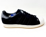 Adidas Originals Superstar Black White Gum Mens Suede Retro Sneakers B27737 - $79.95